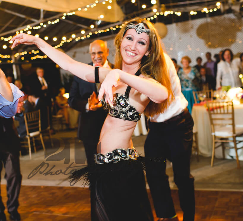 Belly dance performance at an event